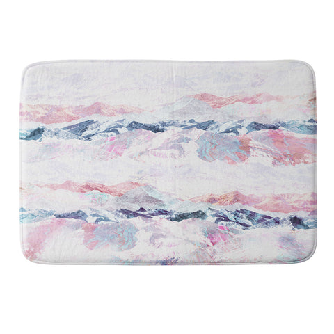Iveta Abolina Painted Rockies Memory Foam Bath Mat