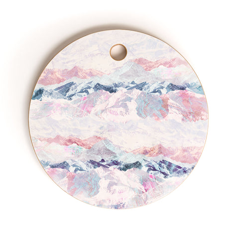 Iveta Abolina Painted Rockies Cutting Board Round