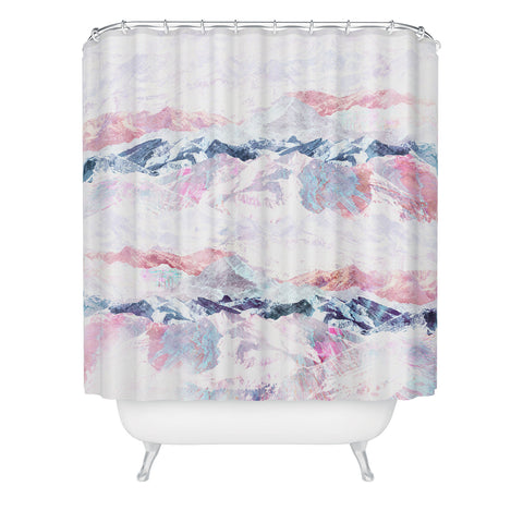 Iveta Abolina Painted Rockies Shower Curtain
