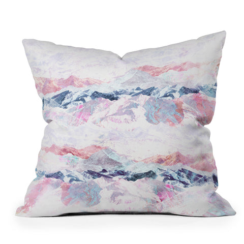Iveta Abolina Painted Rockies Throw Pillow