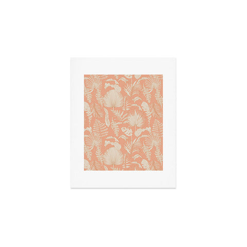 Iveta Abolina Palm Leaves Beige Coral Art Print