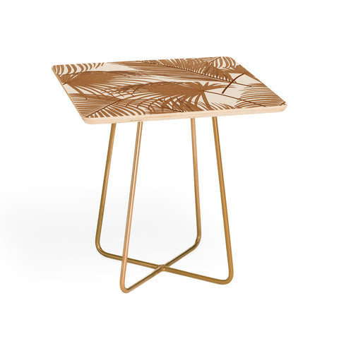 Iveta Abolina Palm Leaves Beige Side Table