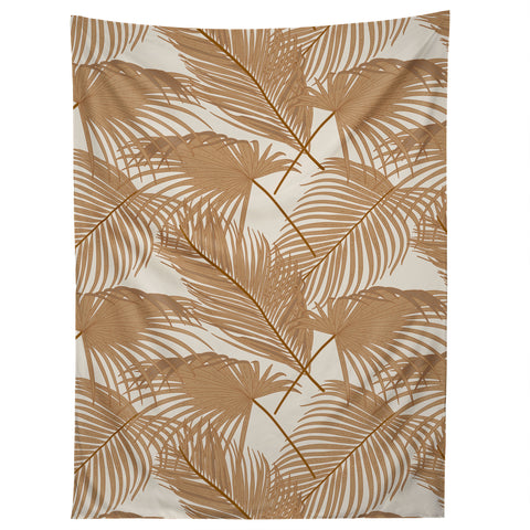Iveta Abolina Palm Leaves Beige Tapestry