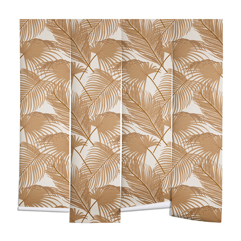 Iveta Abolina Palm Leaves Beige Wall Mural