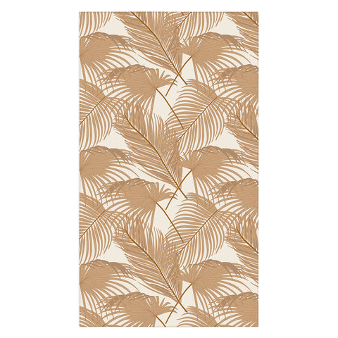 Iveta Abolina Palm Leaves Beige Tablecloth