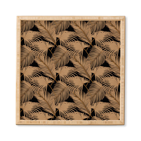 Iveta Abolina Palm Leaves Black Framed Wall Art