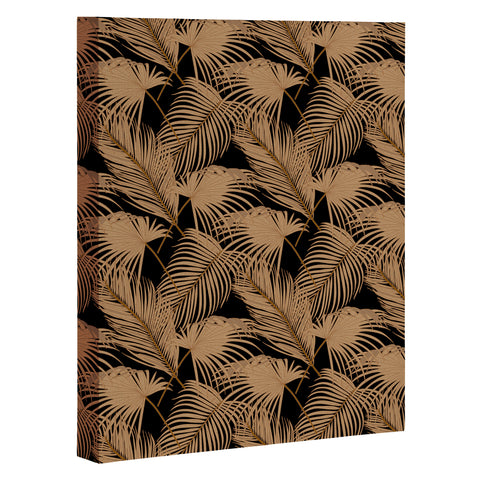 Iveta Abolina Palm Leaves Black Art Canvas