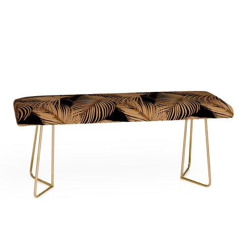 Iveta Abolina Palm Leaves Black Bench