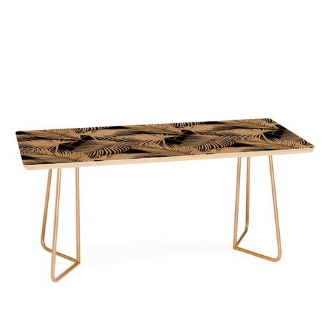 Iveta Abolina Palm Leaves Black Coffee Table