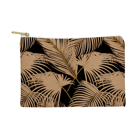 Iveta Abolina Palm Leaves Black Pouch
