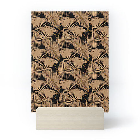 Iveta Abolina Palm Leaves Black Mini Art Print