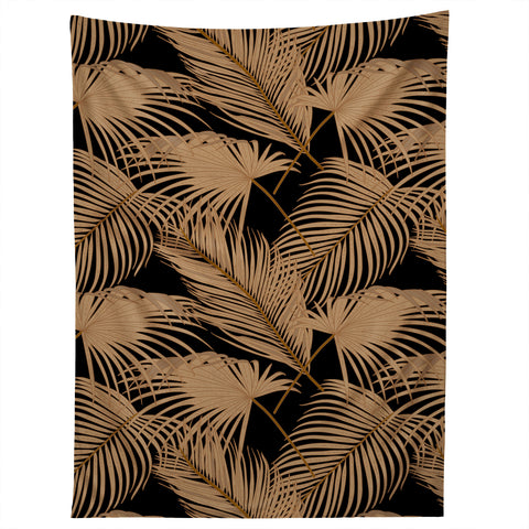 Iveta Abolina Palm Leaves Black Tapestry