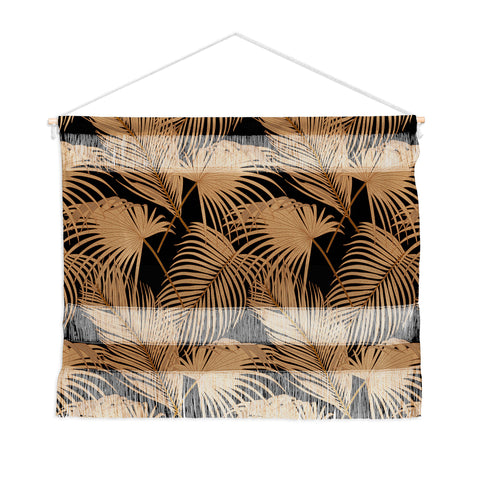 Iveta Abolina Palm Leaves Black Wall Hanging Landscape