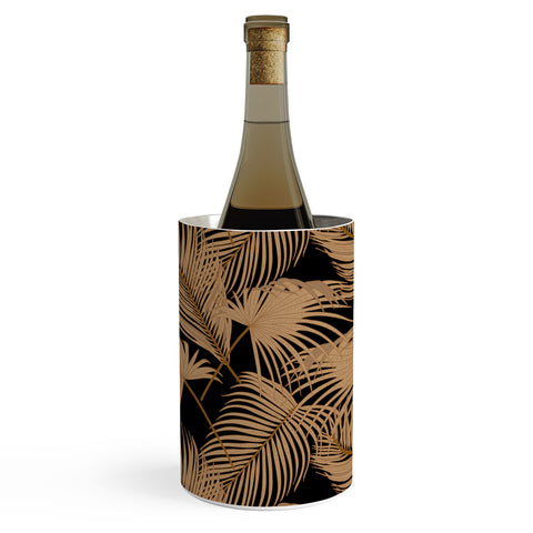 Iveta Abolina Palm Leaves Black Wine Chiller