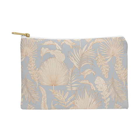 Iveta Abolina Palm Leaves Blue Pouch
