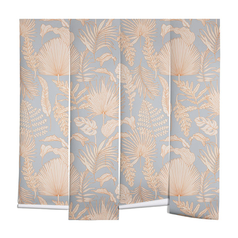 Iveta Abolina Palm Leaves Blue Wall Mural