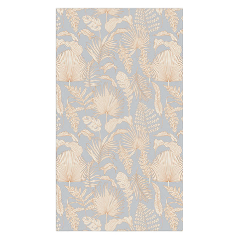 Iveta Abolina Palm Leaves Blue Tablecloth