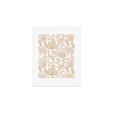 Iveta Abolina Palm Leaves Cream White Art Print