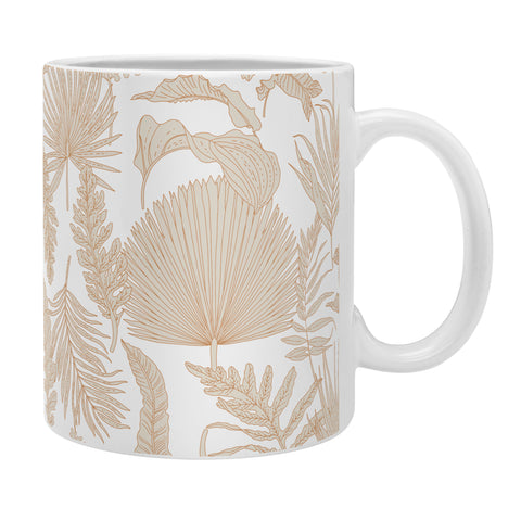 Iveta Abolina Palm Leaves Cream White Coffee Mug