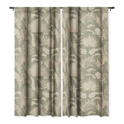 Iveta Abolina Palm Leaves Sage Blackout Non Repeat