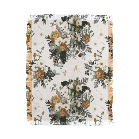 Iveta Abolina Paloma Cream Throw Blanket