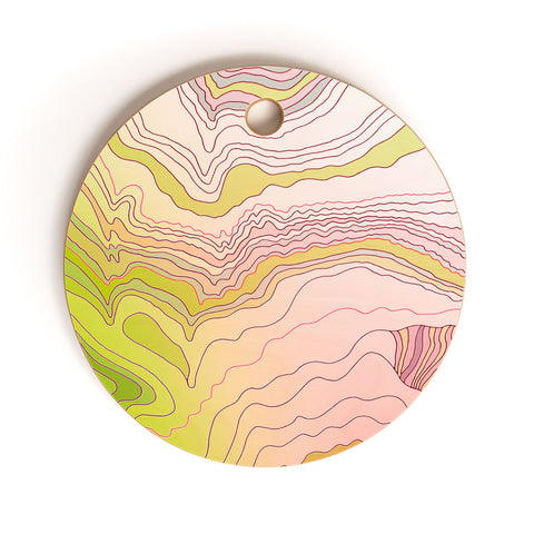 Iveta Abolina Papaya Boat Cutting Board Round