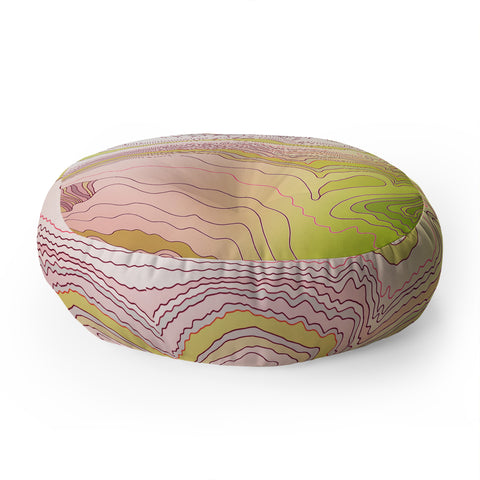 Iveta Abolina Papaya Boat Floor Pillow Round