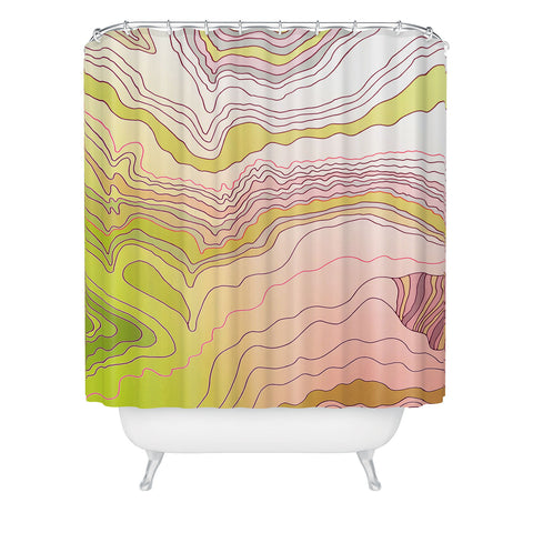 Iveta Abolina Papaya Boat Shower Curtain