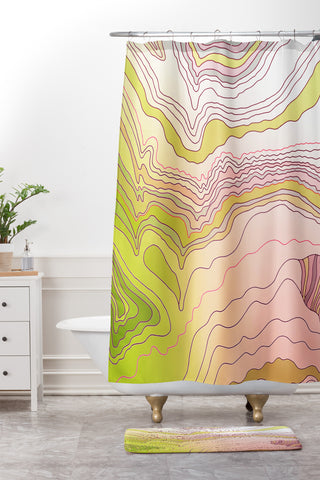 Iveta Abolina Papaya Boat Shower Curtain And Mat