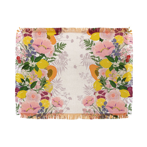 Iveta Abolina Papaya Prosecco Throw Blanket