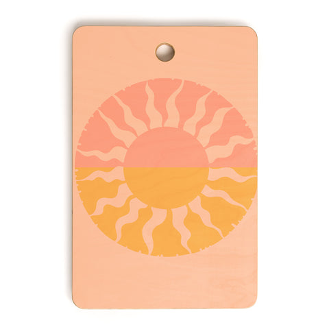 Iveta Abolina Papaya Sunset Cutting Board Rectangle