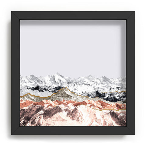 Iveta Abolina Pastel Mountains I Recessed Framing Square