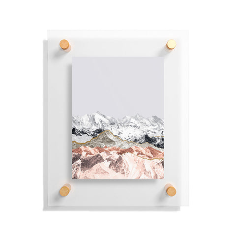 Iveta Abolina Pastel Mountains I Floating Acrylic Print