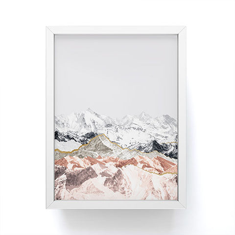 Iveta Abolina Pastel Mountains I Framed Mini Art Print