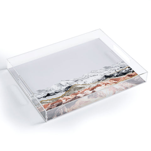 Iveta Abolina Pastel Mountains I Acrylic Tray