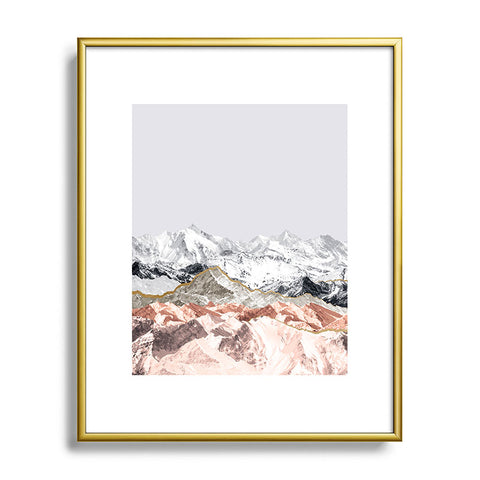 Iveta Abolina Pastel Mountains I Metal Framed Art Print