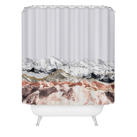 Iveta Abolina Pastel Mountains I Shower Curtain