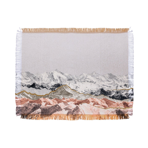 Iveta Abolina Pastel Mountains I Throw Blanket