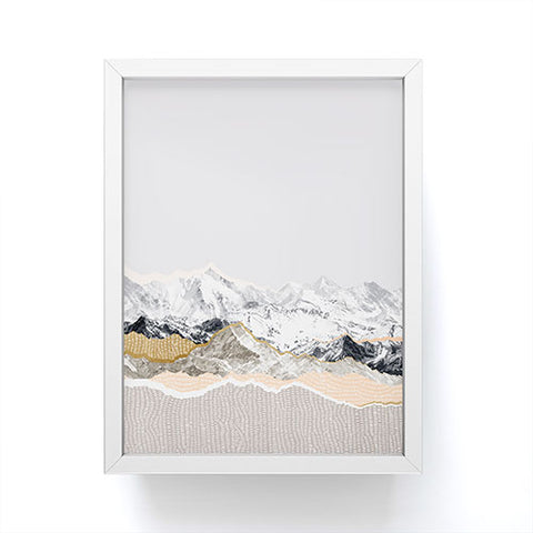 Iveta Abolina Pastel Mountains II Framed Mini Art Print