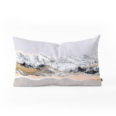 Iveta Abolina Pastel Mountains II Oblong Throw Pillow