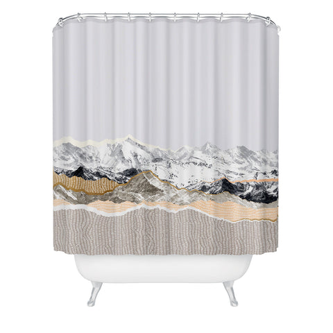 Iveta Abolina Pastel Mountains II Shower Curtain