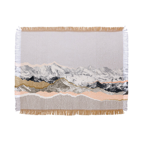 Iveta Abolina Pastel Mountains II Throw Blanket