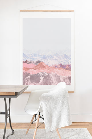 Iveta Abolina Pastel Mountains III Art Print And Hanger