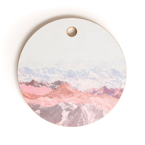 Iveta Abolina Pastel Mountains III Cutting Board Round