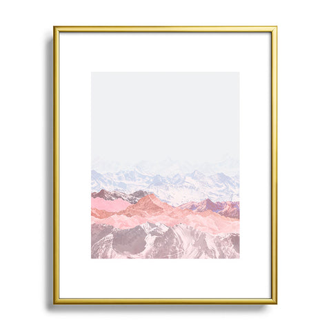 Iveta Abolina Pastel Mountains III Metal Framed Art Print