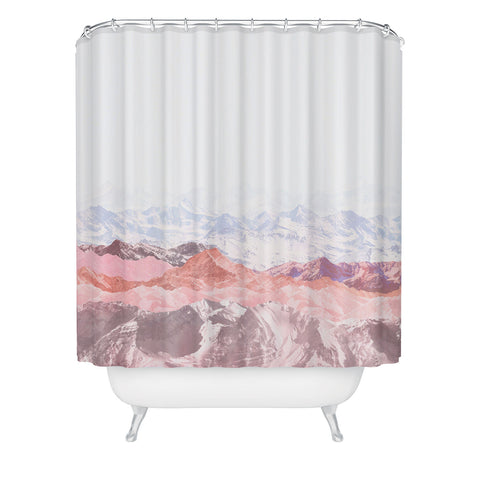 Iveta Abolina Pastel Mountains III Shower Curtain
