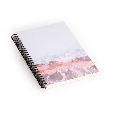 Iveta Abolina Pastel Mountains III Spiral Notebook
