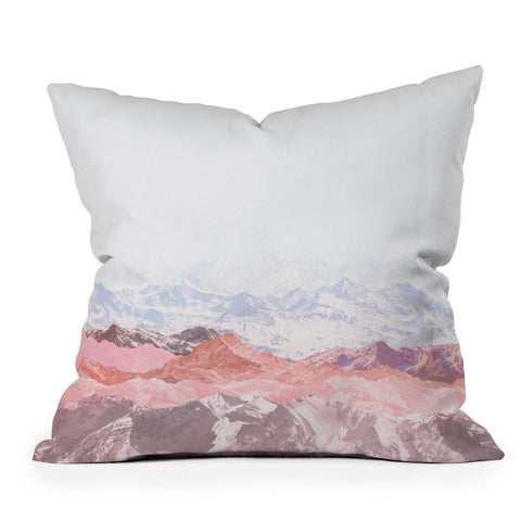 Iveta Abolina Pastel Mountains III Throw Pillow