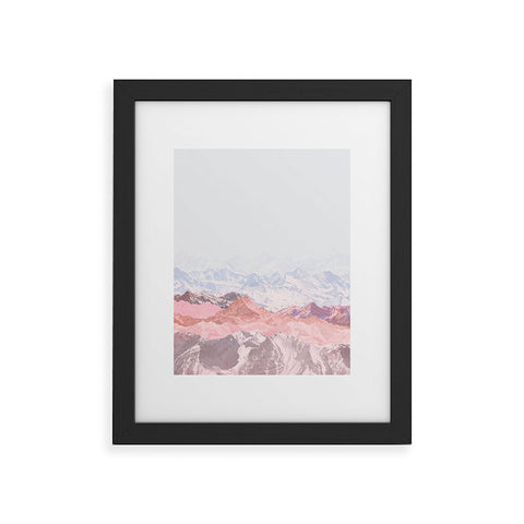 Iveta Abolina Pastel Mountains III Framed Art Print