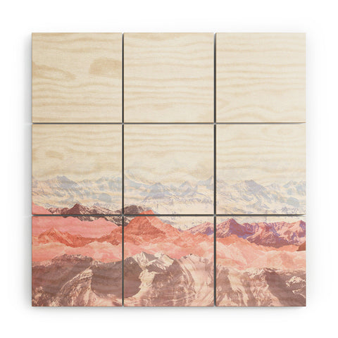 Iveta Abolina Pastel Mountains III Wood Wall Mural